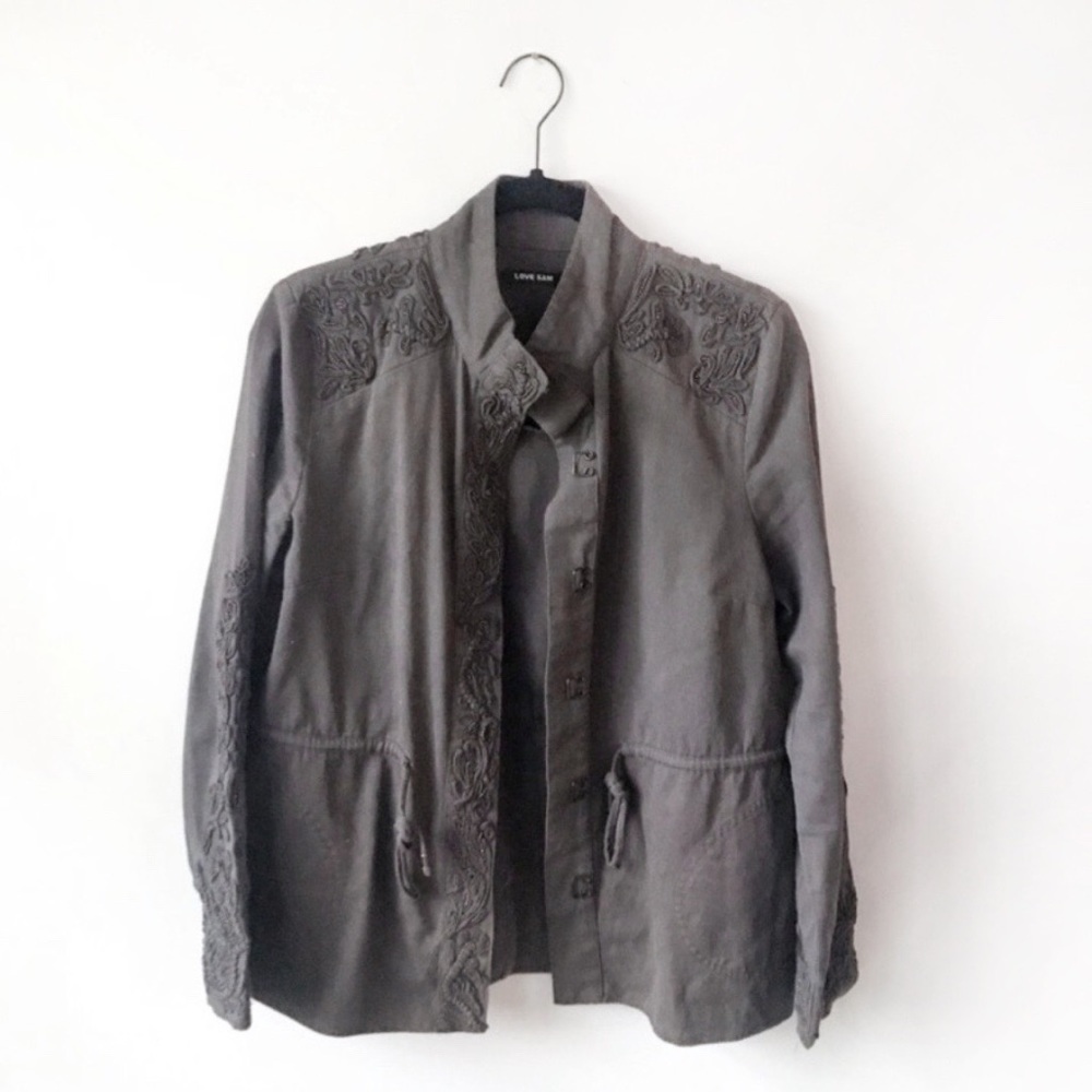 Anthro Embellished Jacket